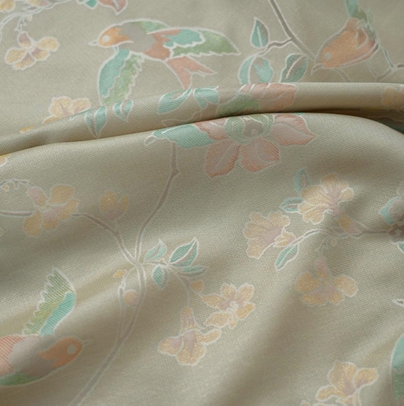 Jacquard brocade fabric by the yard