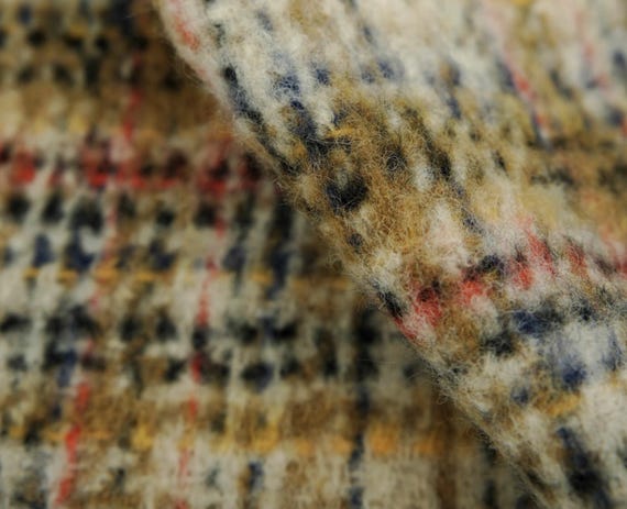 Plaid Wool Fabric By The Yard