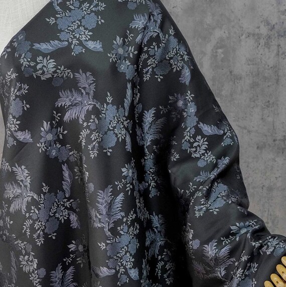 Jacquard brocade fabric by the yard