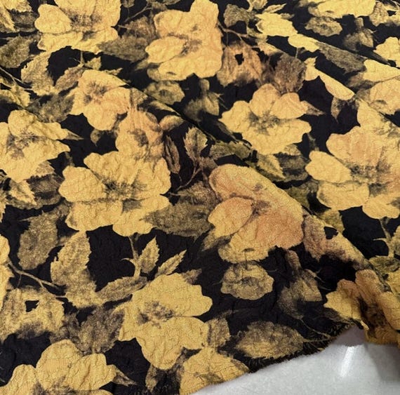 Jacquard brocade fabric by the yard