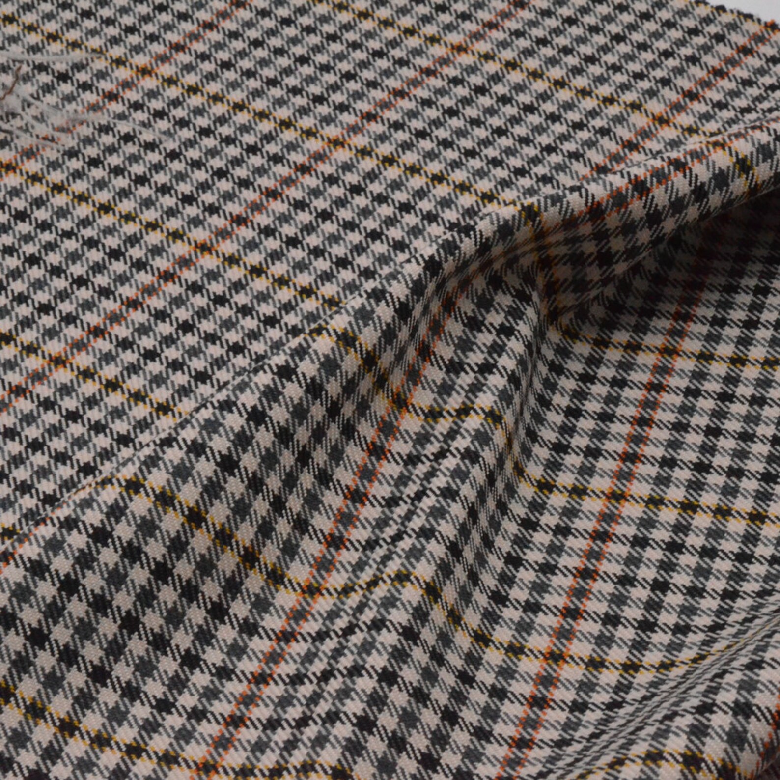 Plaid Wool fabric woolen fabric by the yard Etsy
