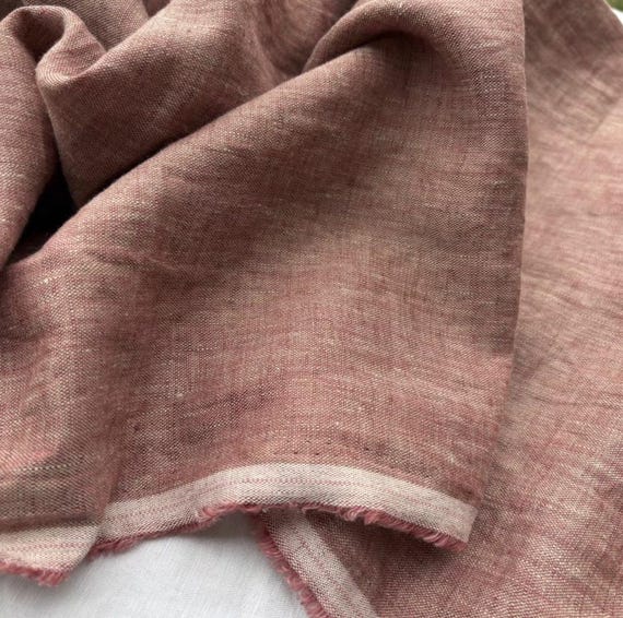Yarn dyed linen fabric by the yard