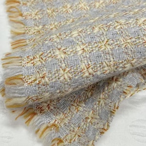 Tweed wool fabric by the yard