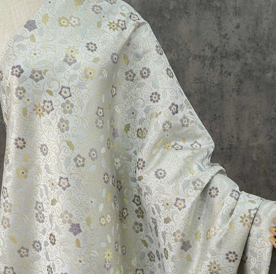 Jacquard brocade fabric by the yard