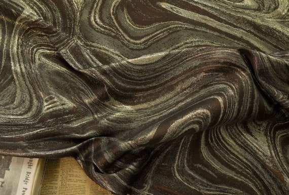 Jacquard brocade fabric by the yard