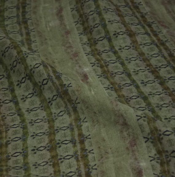 Print linen fabric by the yard