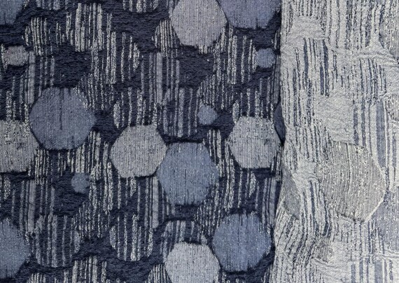 Jacquard wool linen fabric by the yard