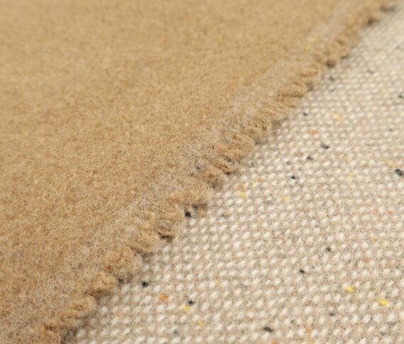 Specks double sided wool fabric by the yard