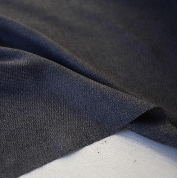 Grey Wool fabric by the yard