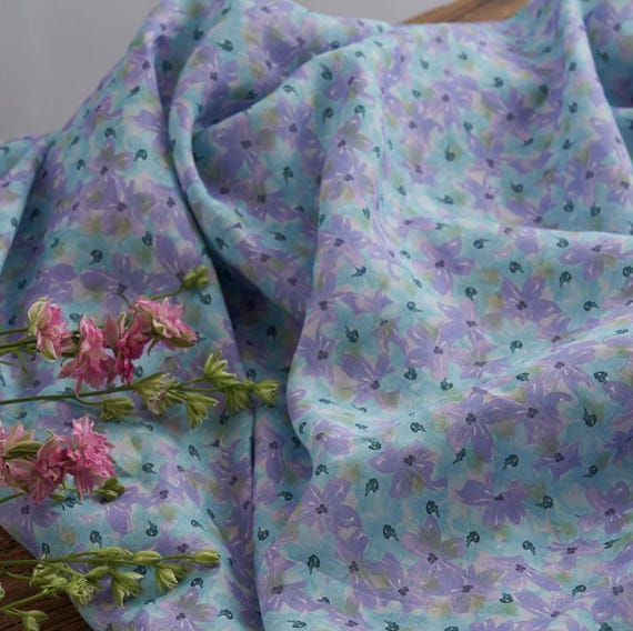 Print ramie fabric by the yard