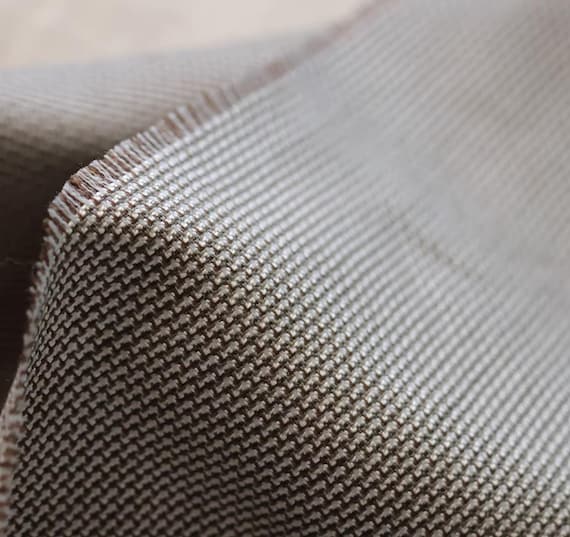 Silk wool fabric by the yard