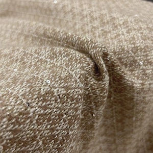 Tweed wool fabric by the yard