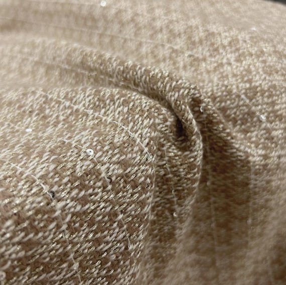 Tweed wool fabric by the yard