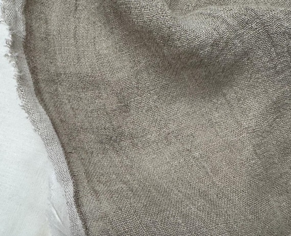 Textured Undyed Hemp fabric by the yard