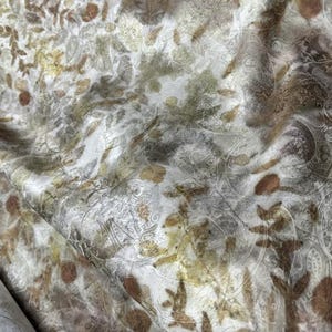 Tie dye style patterned silk fabric, Jacquard silk fabric by the yard