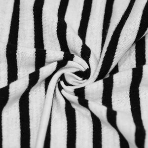 230gsm Striped Knit linen cotton fabric by the yard