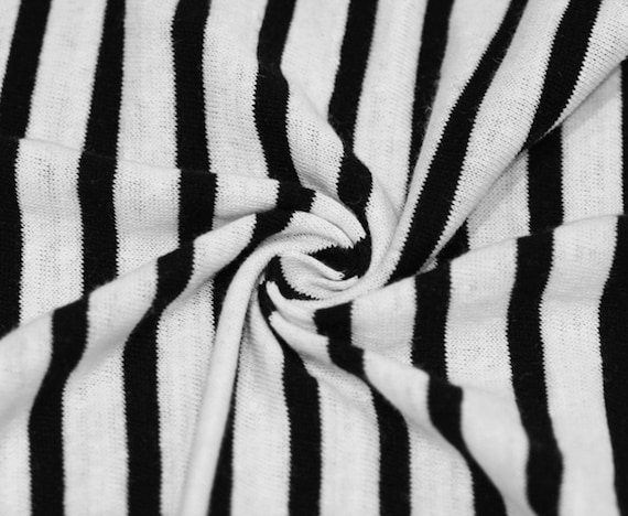 230gsm Striped Knit linen cotton fabric by the yard