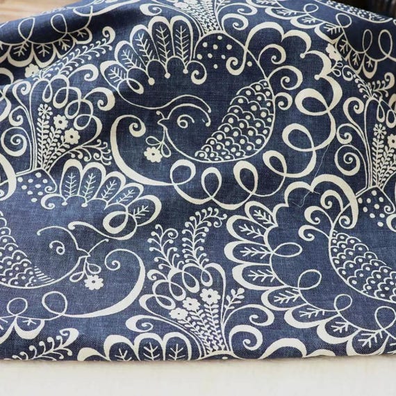 Print linen fabric by the yard