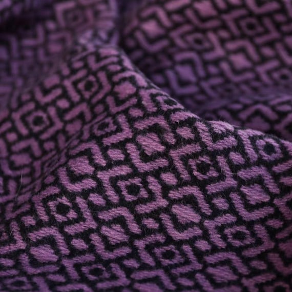 Jacquard Wool fabric by the yard