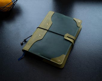 Leather Notebook Cover: Personalized Planner, Hobonichi, Leuchtturn