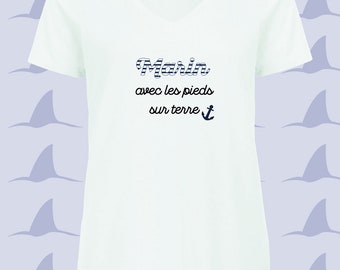 Navy T-shirt with down to Earth