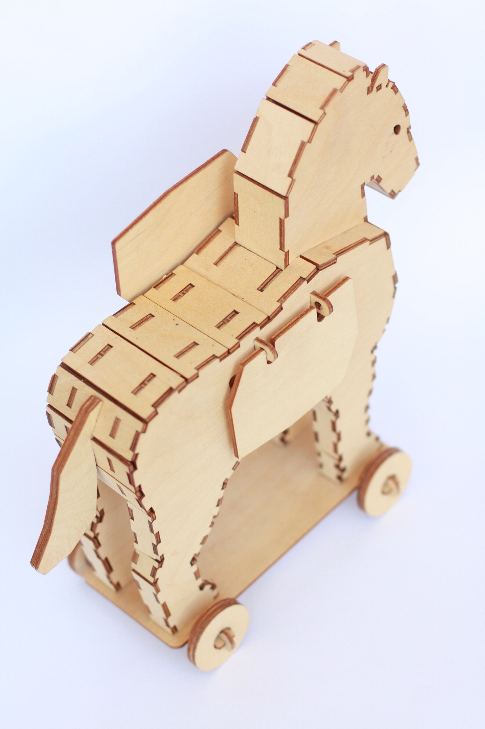 Trojan Horse 3D Wooden Puzzle ECO Toy Horse Puzzle Toy From Etsy