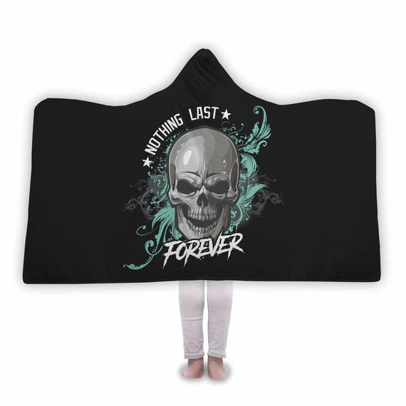 Laughing Skull Hooded Blanket Etsy