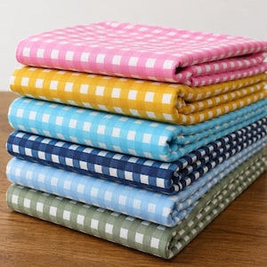Handmade Cotton Fabric: Box Printed Multi-Color Crafting Material