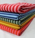 Hand Printed Striped Cotton Fabric - Lightweight Craft Material product logo