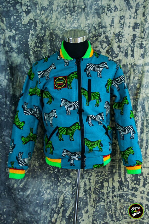 kitenge bomber jacket
