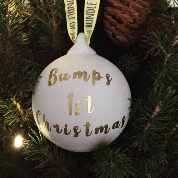 Bumps first christmas ornament custom 
