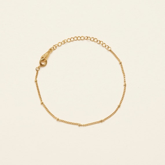 Gold Chain Bracelet Basic Chain Bracelet, Gold Bracelet, Thin Chain Bracelet,  Dainty Bracelet, Layering Bracelet, Simple Plain Chain - Etsy