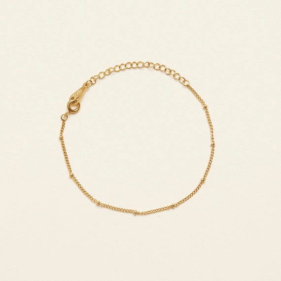 Thin gold cheap plated bracelet