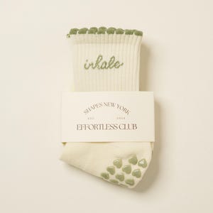 Effortless Club Grip Socken : Einatmen Ausatmen Pilates Barre Yoga Socken