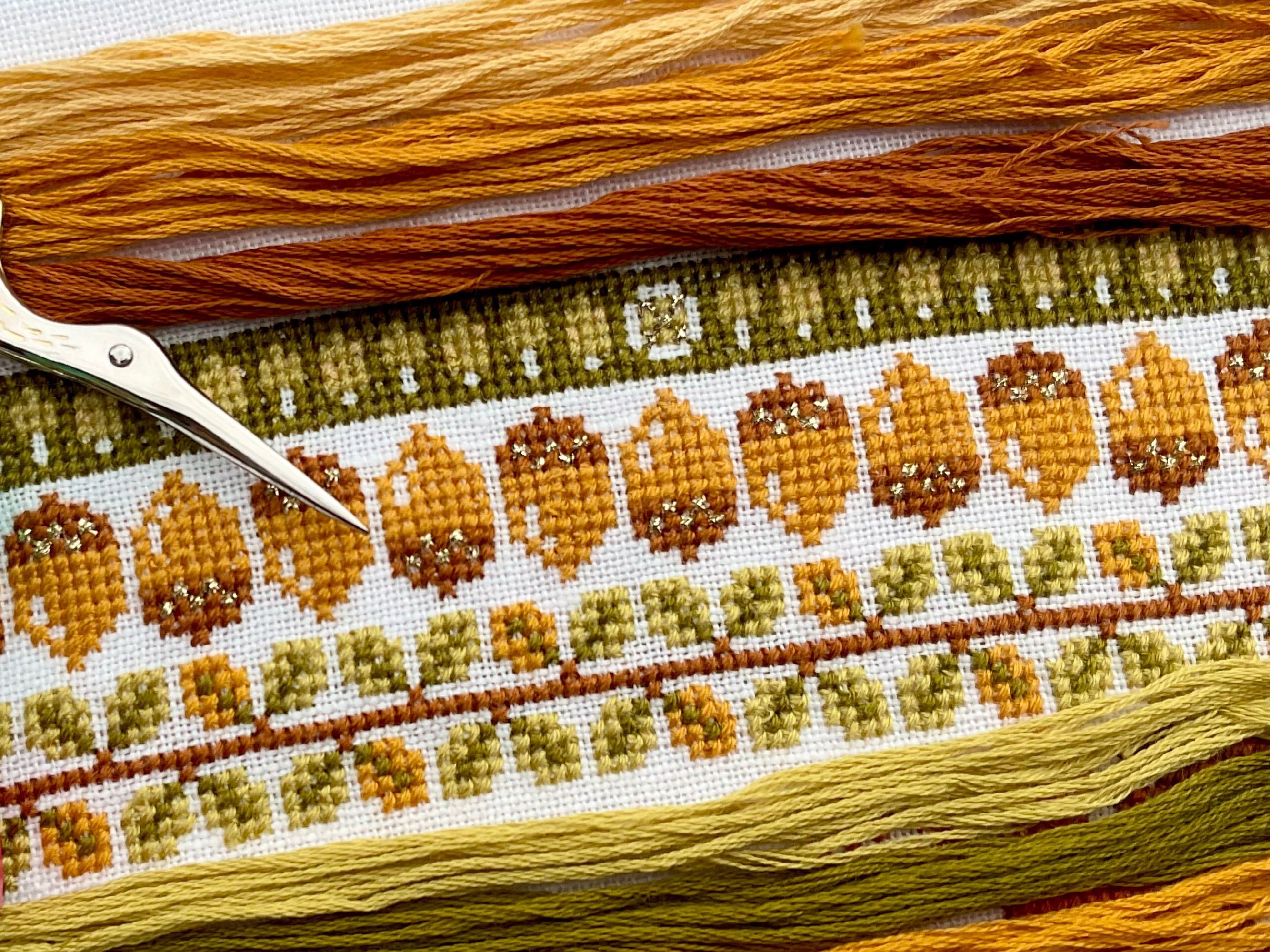 Autumn Walks Band Sampler - Digital PDF - Cross Stitch Chart - Etsy
