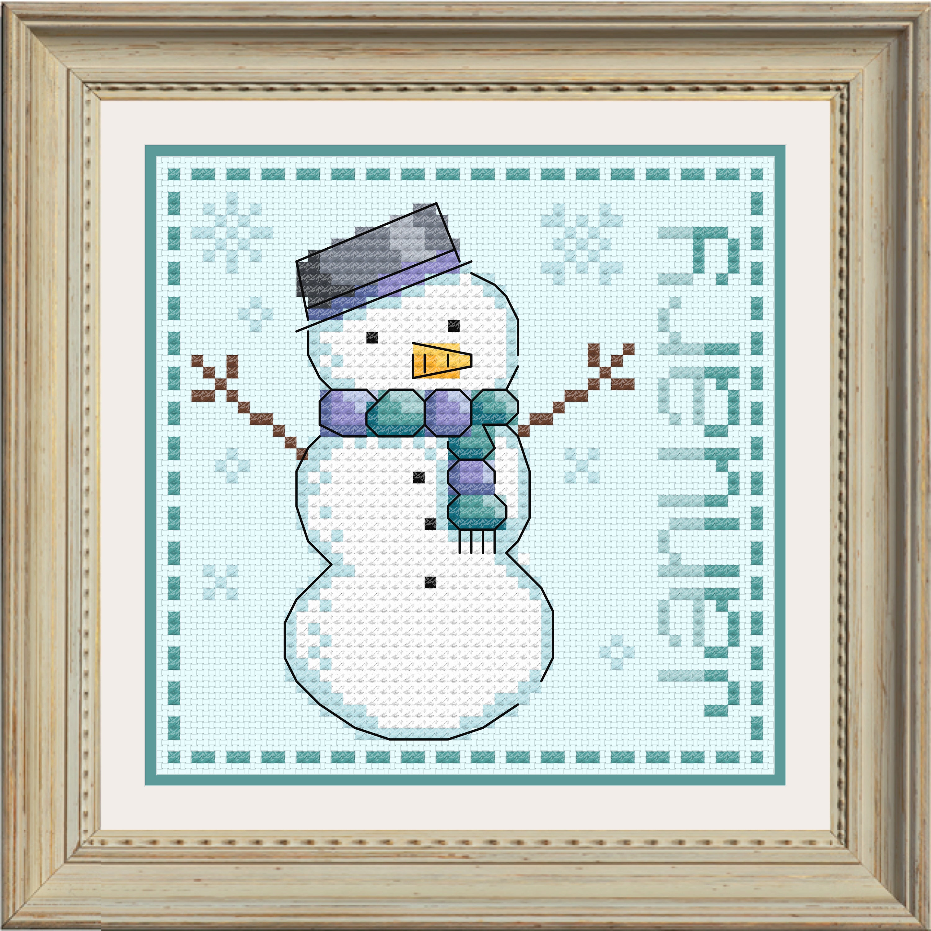 January Patchwork Monthly Calendar - January - Printable Cross Stitch Chart Pattern ...