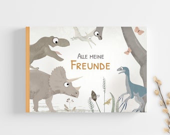Livre d'amitié des dinosaures pour la maternelle et l'école primaire, album pour la maternelle, livre d'amitié, livre d'amitié scolaire, 1 à 10 ans