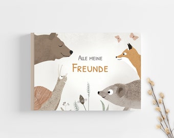 Freundebuch Kindergarten und Grundschule, Kindergartenalbum, Freundschaftsbuch, Schulfreundebuch, 1-10 Jahre