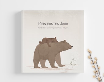 Album de bébé « Ma première année », livre de bébé, album de souvenirs