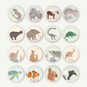 10 Stück Tier Magnete Für Kinder - Kühlschrankmagnete Ab 1 Jahr