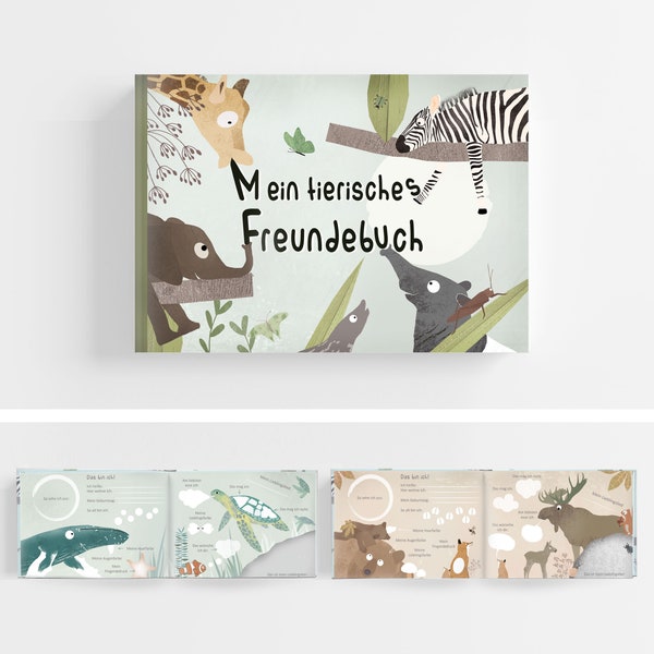 Freundebuch Kindergarten, Kindergartenalbum, Freundschaftsbuch