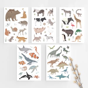 Kinder Tattoos Tiere, temporäre Tattoos, vegan