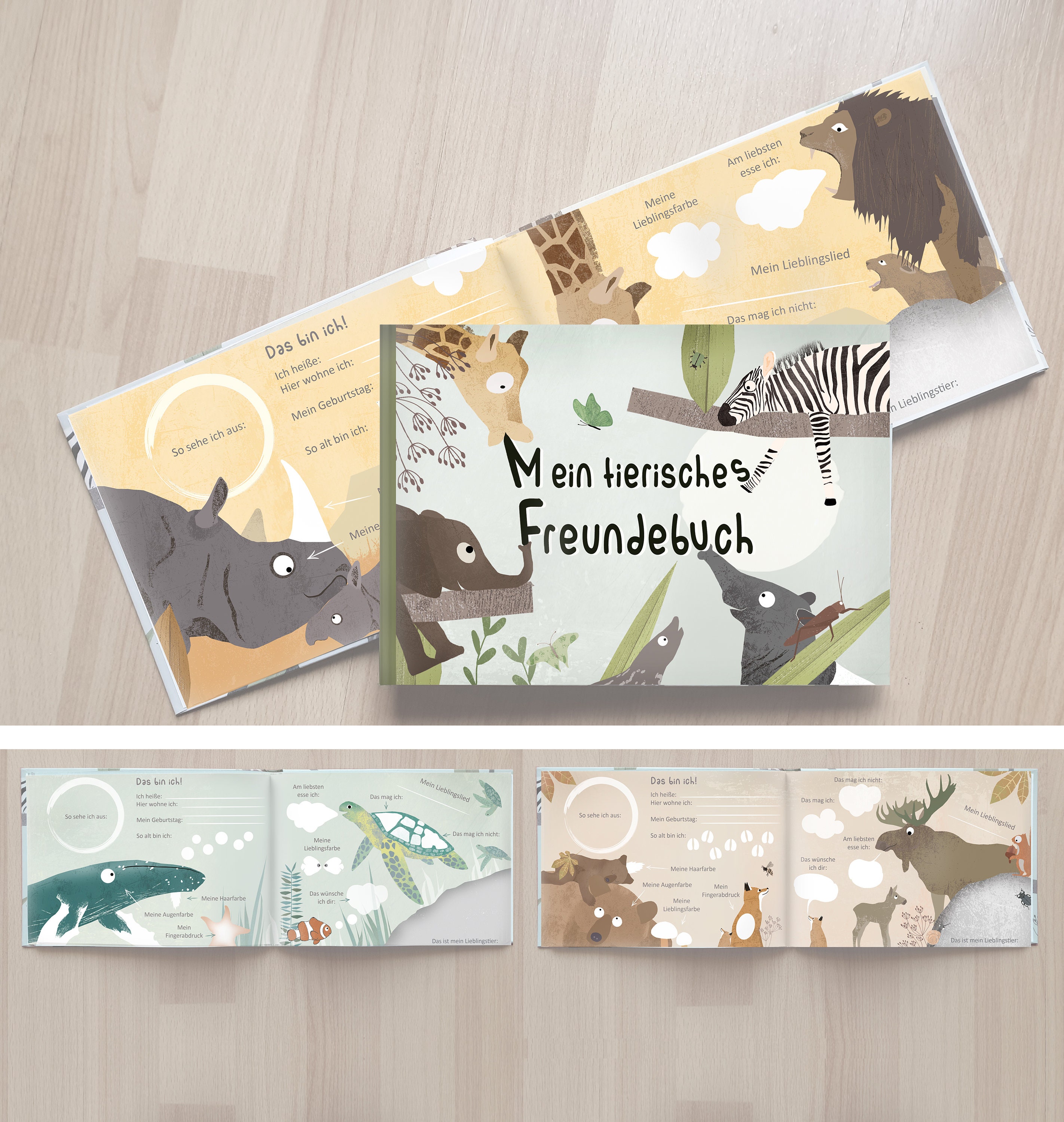 Freundebuch Kindergarten Kindergartenalbum Freundschaftsbuch - Etsy
