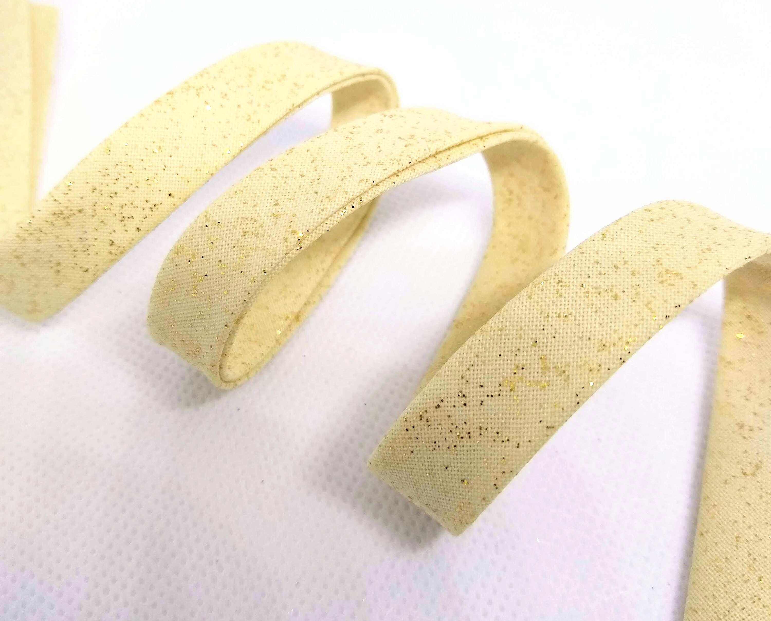 Double Fold 1/2 Bias Tape 3 yards Light Gold with Gold Etsy