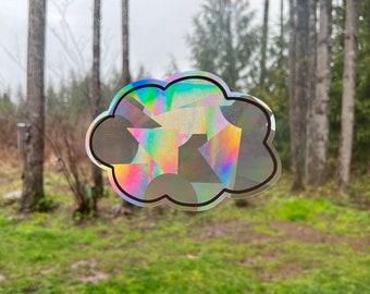 Cloud Suncatcher Window Cling Home Decor Anti Collision for Birds