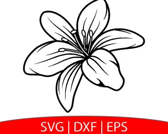 Free Free 318 Lily Flower Svg Free SVG PNG EPS DXF File