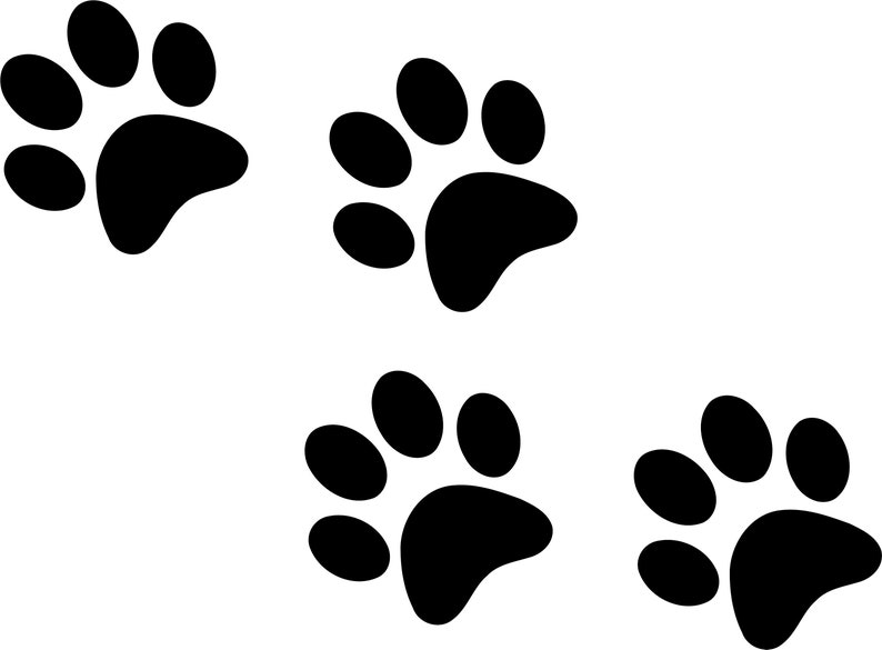 Hunde Fußabdruck Fußabdruck hund svg hunde Pfote Fußabdruck Etsy
