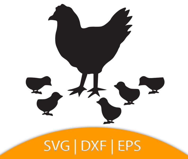 Download Chicken SVG Cut Filehen dxfCricut svg Silhouette svg Hen | Etsy