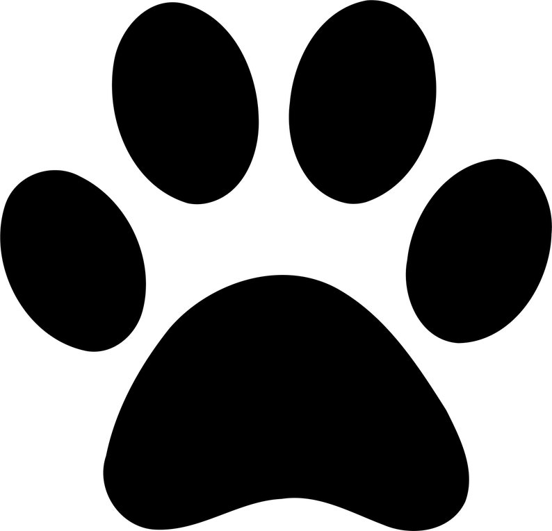 Hunde Fußabdruck Fußabdruck hund svg hunde Pfote Fußabdruck Etsy