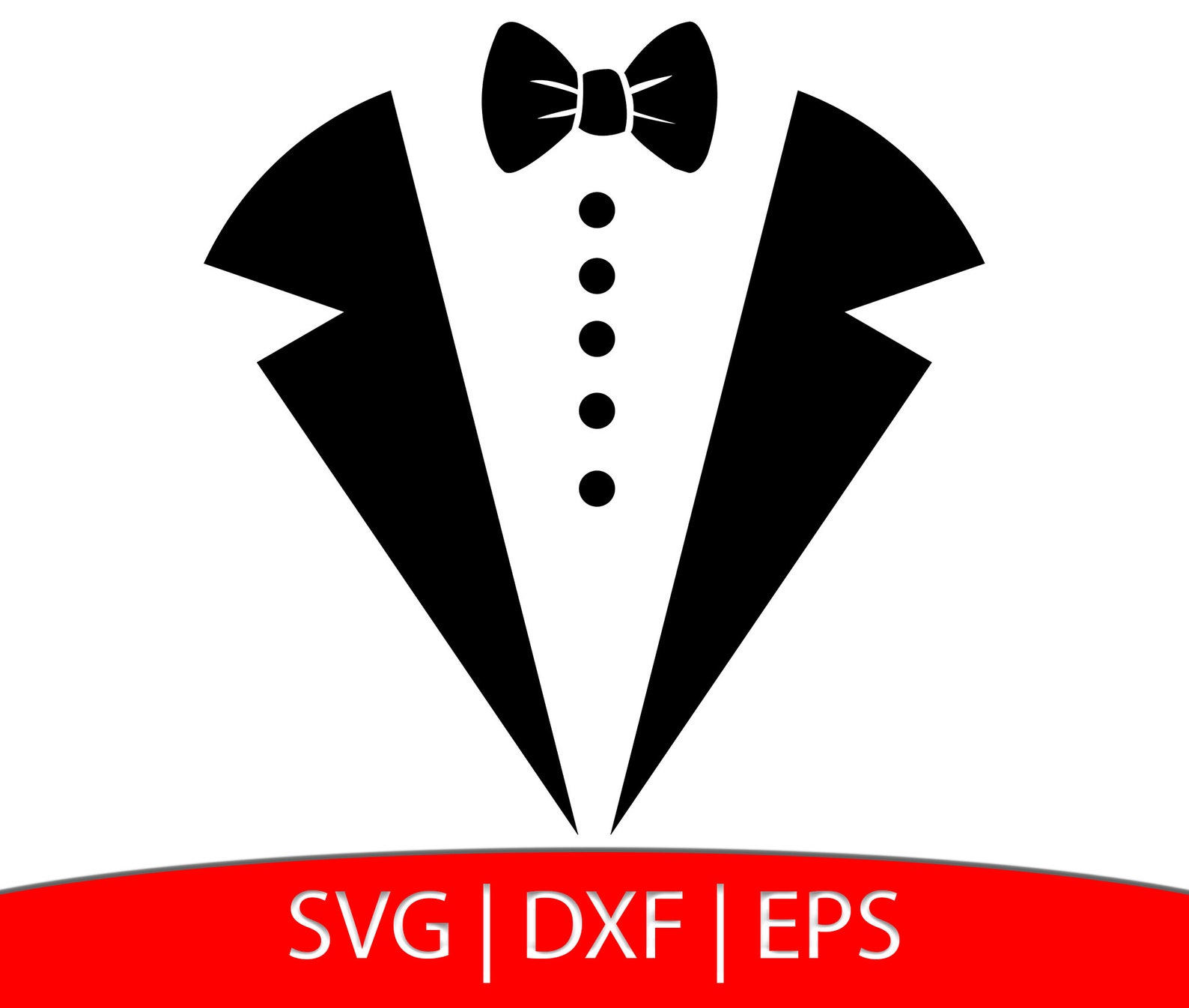 Tuxedo SVG Groom Dxf Files Wedding Instant Download Tux | Etsy